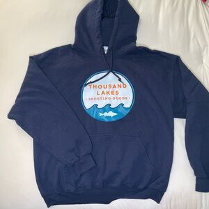 Thousand Lakes Navy Hoodie